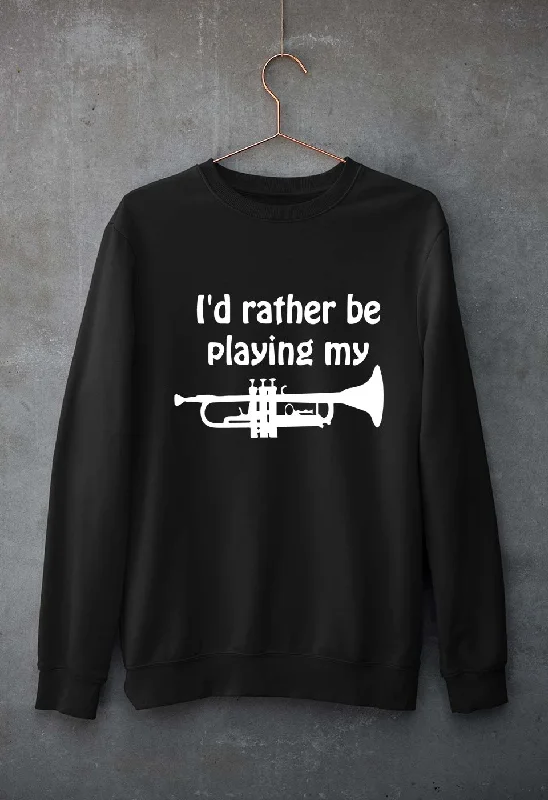Trumpet Love Unisex Sweatshirt for Men/Women Cotton Hoodie Fleece Lining Warmth