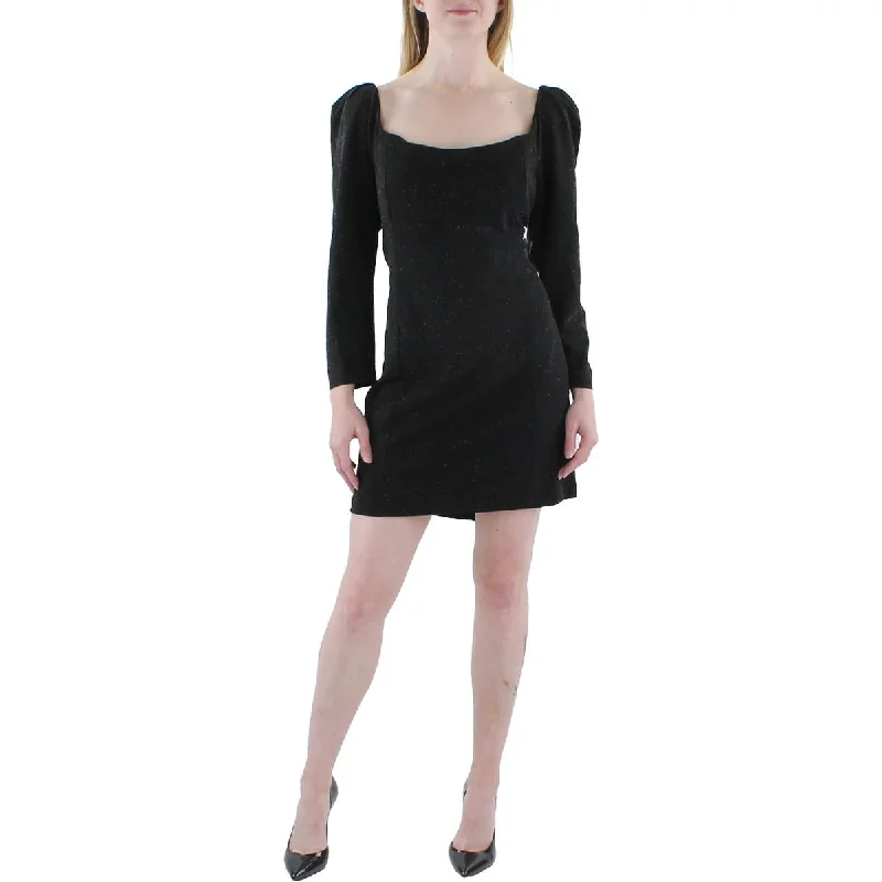Princess Womens Metallic Short Mini Dress Fashionable Pleated Mini Dress