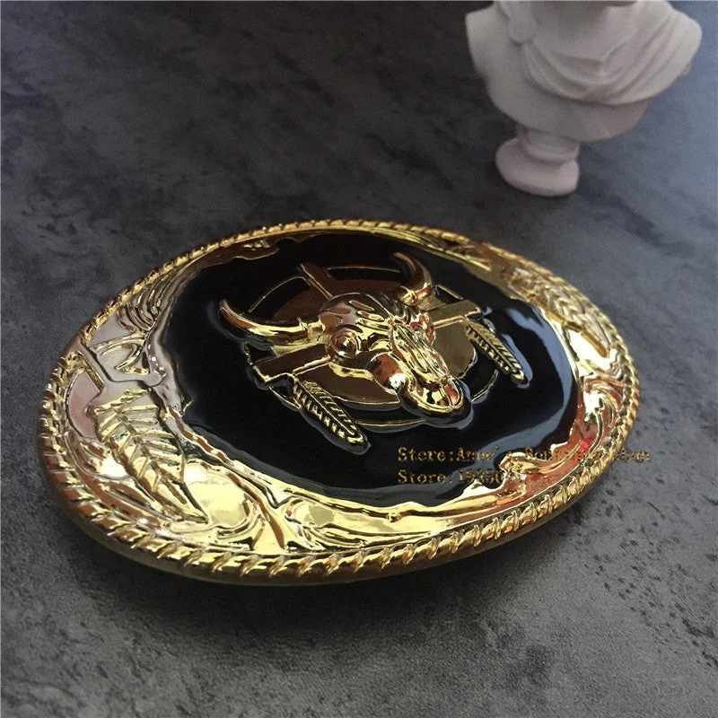 Retail High Quality Cowboy Gold Pated Bull Belt buckle Men and Women Jeans accessories Belt head Gift Fit 4cm Width Belt Comfortable Mid-Rise Jeans Retail High Quality Cowboy Gold Pated Bull Belt buckle Men and Women Jeans accessories Belt head Gift Fit 4cm Width Belt Comfortable Mid-Rise Jeans
