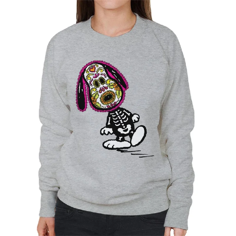 Peanuts Cinco De Mayo Skeleton Snoopy Women's Sweatshirt Hoodie with Emblem Brand Identity Peanuts Cinco De Mayo Skeleton Snoopy Women's Sweatshirt Hoodie with Emblem Brand Identity