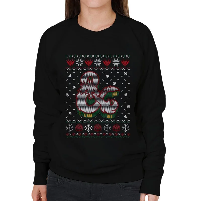Dungeons & Dragons Ampersand Red Dragon Women's Sweatshirt Hoodie with Illustration Artistic Creative Dungeons & Dragons Ampersand Red Dragon Women's Sweatshirt Hoodie with Illustration Artistic Creative