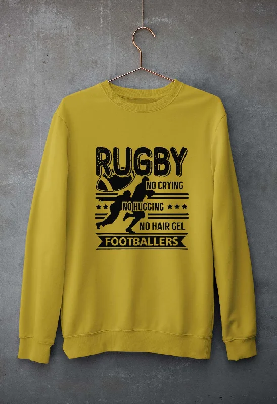 Rugby Unisex Sweatshirt for Men/Women Hoodie with Illustration Artistic Creative