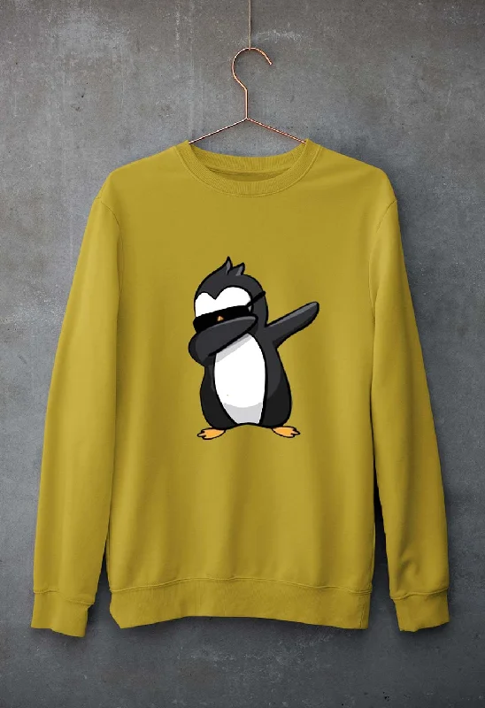Dab Penguin Unisex Sweatshirt for Men/Women Zip Hoodie Drawstring Kangaroo Pocket