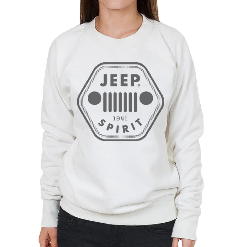 Jeep 1941 Spirit Logo Women's Sweatshirt Hoodie with Drawstring Waist Adjustable Fitted Jeep 1941 Spirit Logo Women's Sweatshirt Hoodie with Drawstring Waist Adjustable Fitted