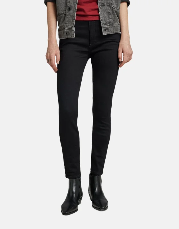 G-Star RAW Kafey Ultra Hi Pitch Black Jean Trendy Vintage Denim Jeans