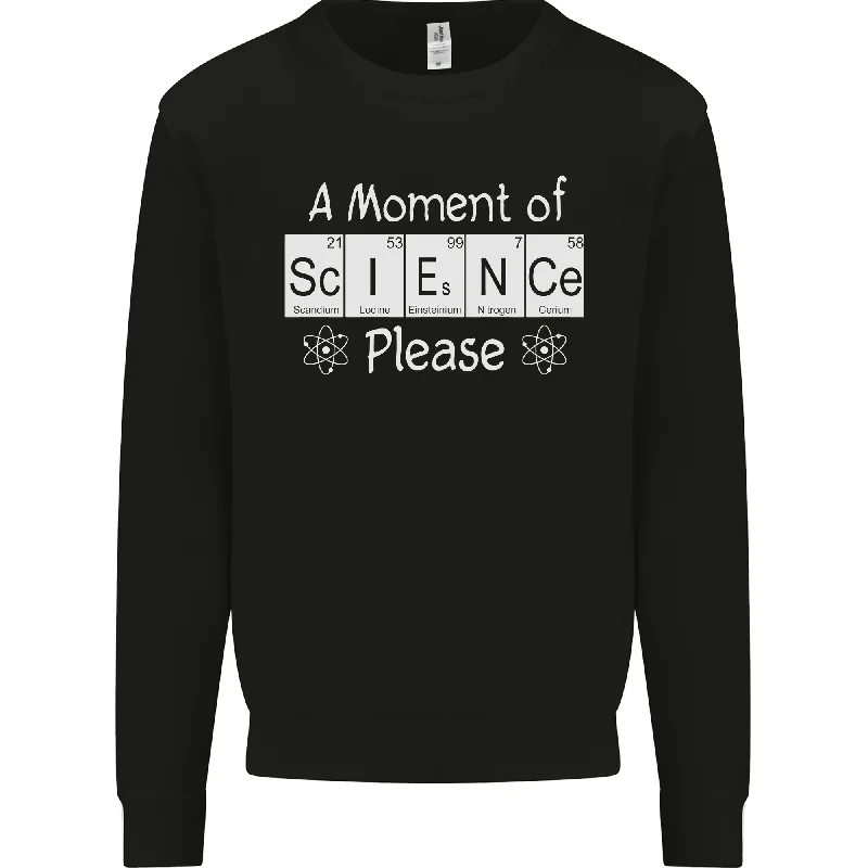 A Moment of Science Please Funny Geek Mens Sweatshirt Jumper Hoodie with Turtle Neck Cozy Winter A Moment of Science Please Funny Geek Mens Sweatshirt Jumper Hoodie with Turtle Neck Cozy Winter