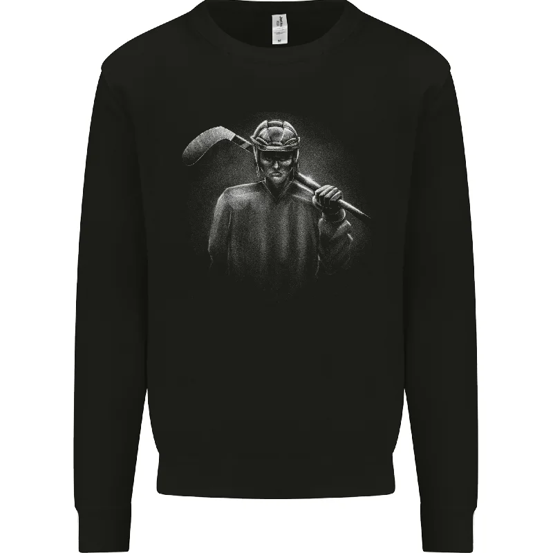 A Hockey Player Mens Sweatshirt Jumper Hoodie Dress Longline Feminine