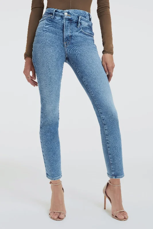 Good Classic Light Compression Jeans Indigo Elegant Skinny Leg Jeans