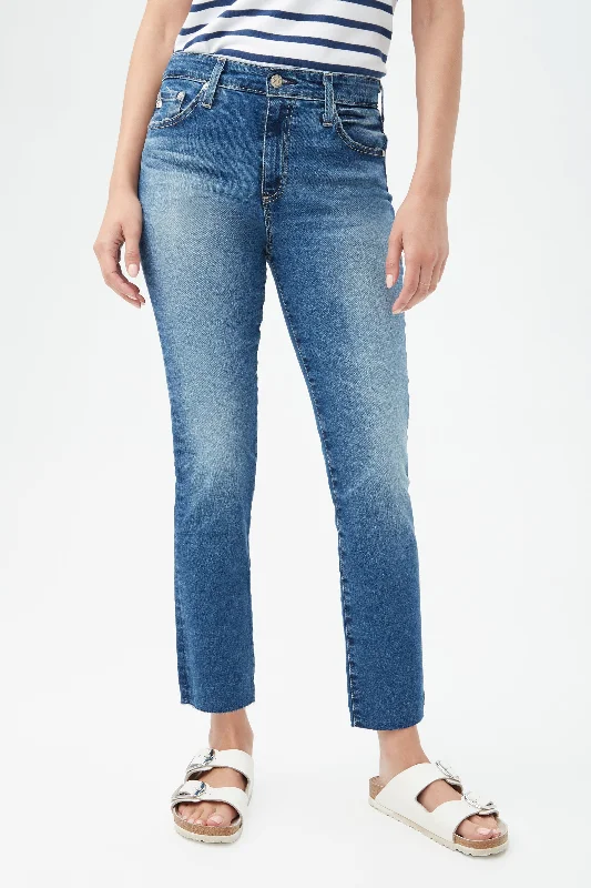 AG Women's Mari Crop Blue Jean Stylish High-Waisted Denim