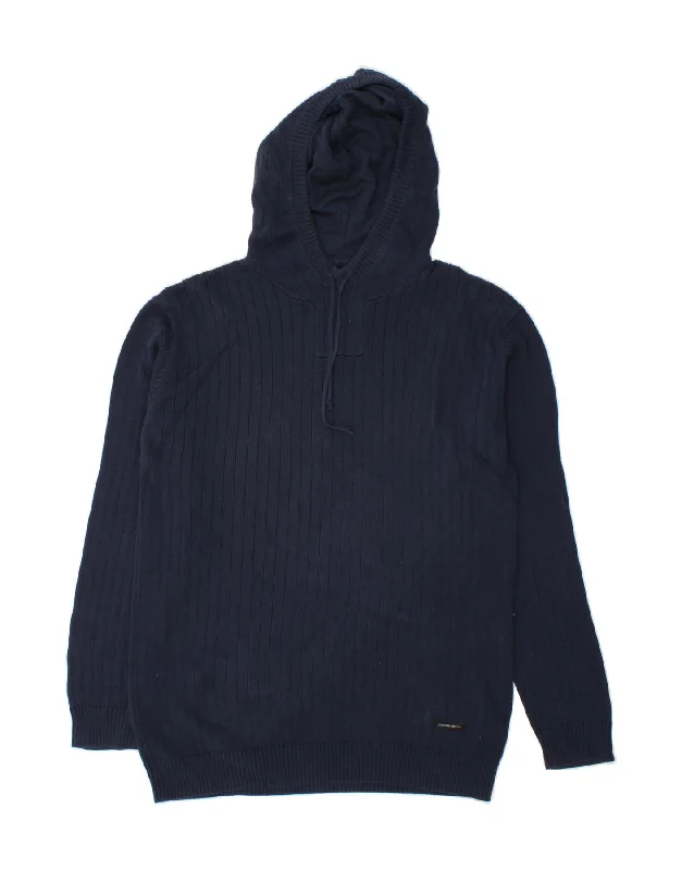 LEVI'S Mens Hooded Jumper Sweater XL Navy Blue Cotton Fleece Sweater Nylon Polyester LEVI'S Mens Hooded Jumper Sweater XL Navy Blue Cotton Fleece Sweater Nylon Polyester