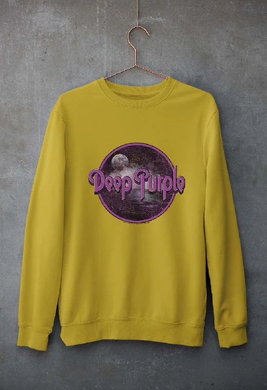 Deep Purple Unisex Sweatshirt for Men/Women Hoodie with Zipper Placket Modern Functional Deep Purple Unisex Sweatshirt for Men/Women Hoodie with Zipper Placket Modern Functional