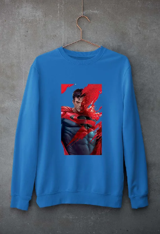 Superman Superhero Unisex Sweatshirt for Men/Women Hoodie with Set-In Sleeves Structured Classic Superman Superhero Unisex Sweatshirt for Men/Women Hoodie with Set-In Sleeves Structured Classic