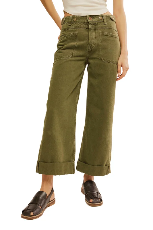 Free People We The Free Palmer Cuffed Jeans - ARMY Chic Vintage-Inspired Denim Jeans Free People We The Free Palmer Cuffed Jeans - ARMY Chic Vintage-Inspired Denim Jeans