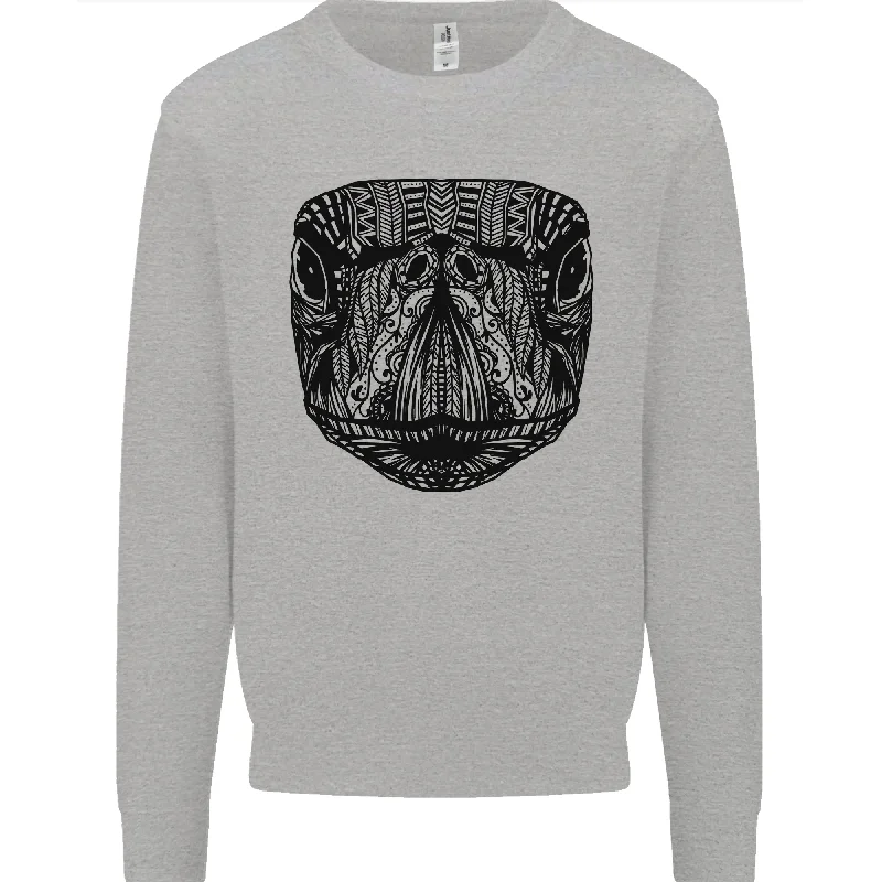A Mandala Turtle Head Tribal Tortoise Mens Sweatshirt Jumper Hoodie with Toggle Buttons Decorative Unique A Mandala Turtle Head Tribal Tortoise Mens Sweatshirt Jumper Hoodie with Toggle Buttons Decorative Unique