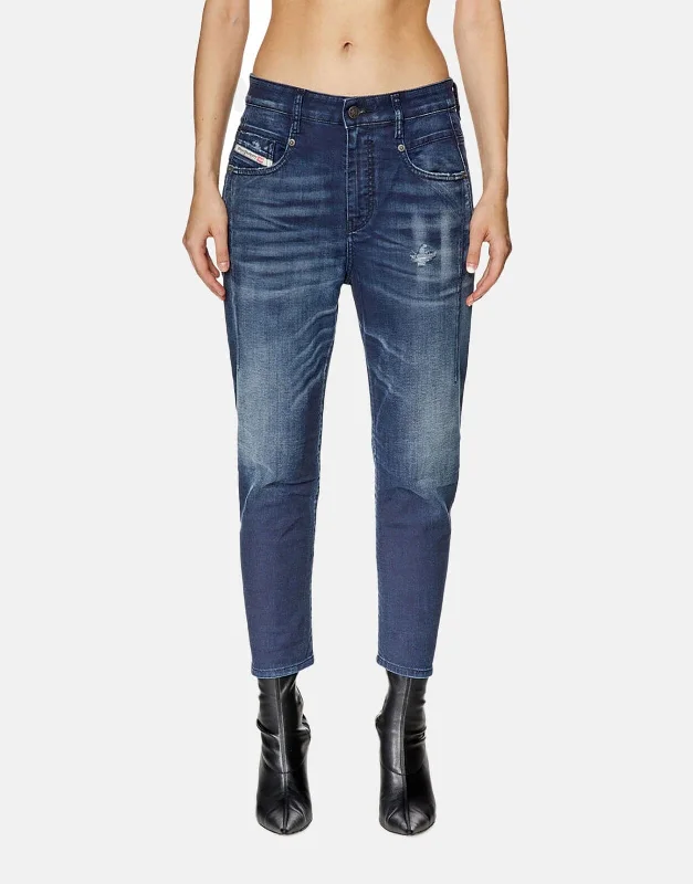 Diesel D-Fayza-B Ladies Jogg Jeans Classic Black Denim Jeans