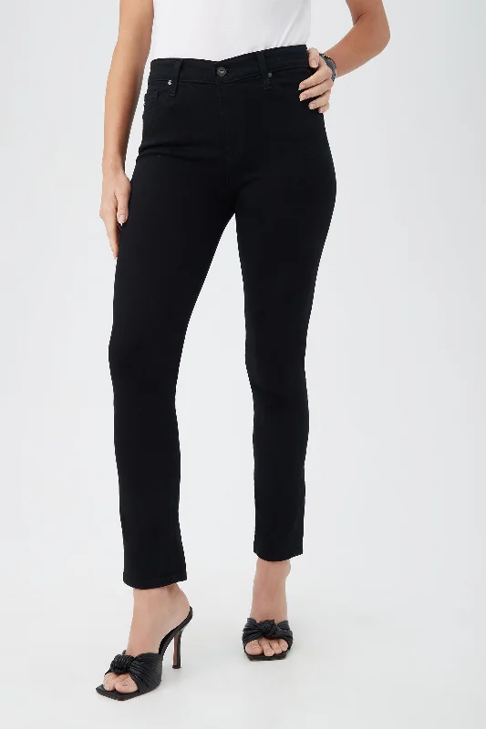 AG Women's Mari Black Jean Comfortable Boyfriend Jeans