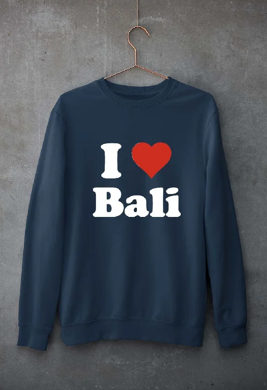 I Love Bali Unisex Sweatshirt for Men/Women Hoodie with Hem Drawcord Adjustable Customizable I Love Bali Unisex Sweatshirt for Men/Women Hoodie with Hem Drawcord Adjustable Customizable