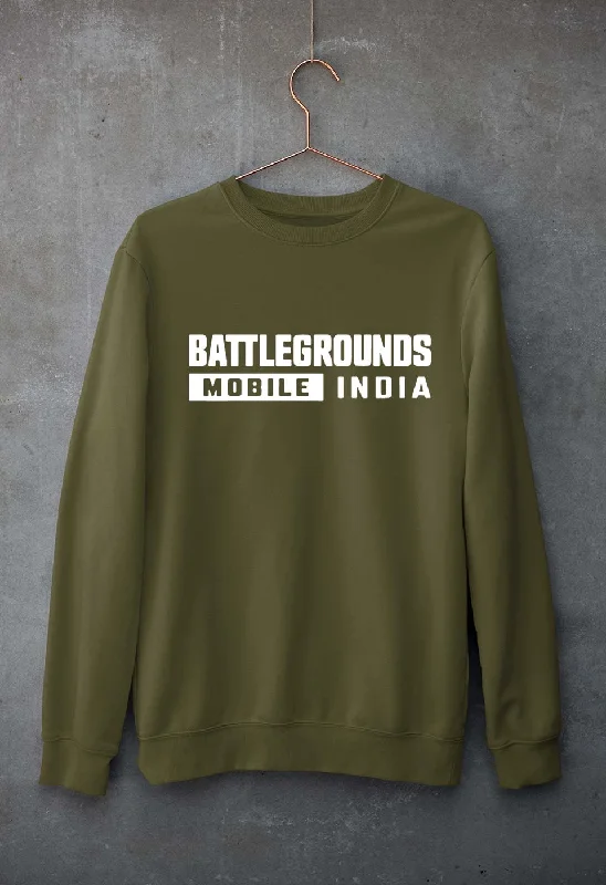Battlegrounds Mobile India (BGMI) Unisex Sweatshirt for Men/Women Hoodie with Set-In Sleeves Structured Classic Battlegrounds Mobile India (BGMI) Unisex Sweatshirt for Men/Women Hoodie with Set-In Sleeves Structured Classic