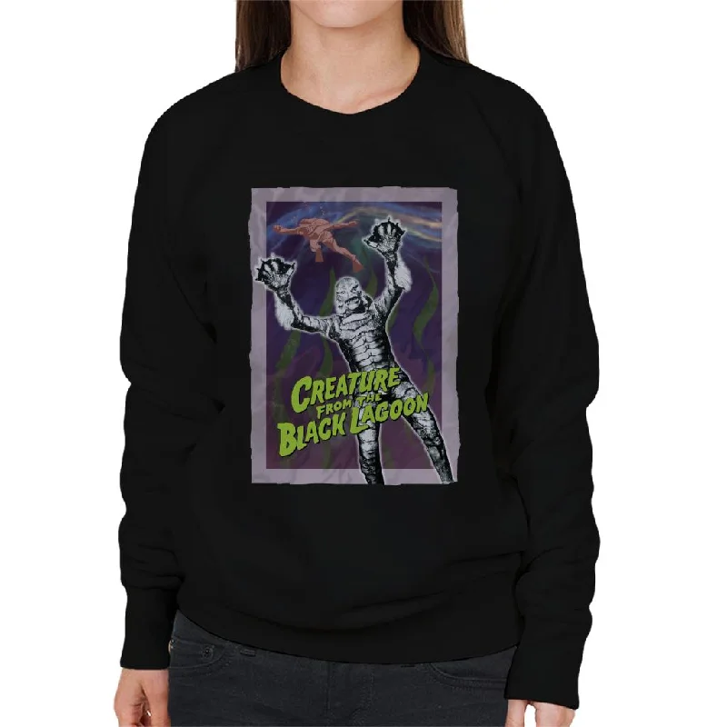 Creature From The Black Lagoon Diver Frame Women's Sweatshirt Hooded Sweatshirt Casual Wear Street Style