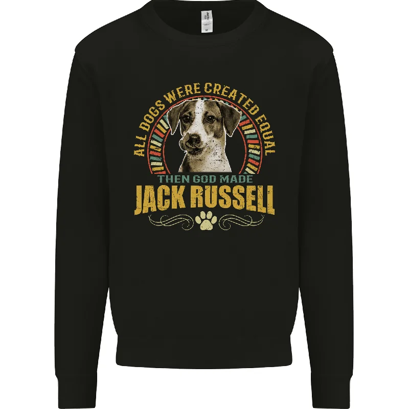 A Jack Russell Dog Mens Sweatshirt Jumper Hoodie with High-Low Hem Asymmetrical Trendy A Jack Russell Dog Mens Sweatshirt Jumper Hoodie with High-Low Hem Asymmetrical Trendy