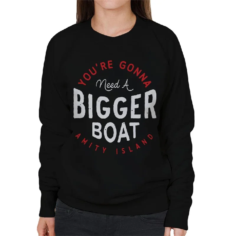 Jaws You Are Gonna Need A Bigger Boat Amity Island Women's Sweatshirt Hoodie with Tie-Dye Psychedelic Retro Jaws You Are Gonna Need A Bigger Boat Amity Island Women's Sweatshirt Hoodie with Tie-Dye Psychedelic Retro