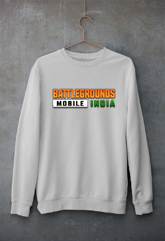 Battlegrounds Mobile India (BGMI) Unisex Sweatshirt for Men/Women Hoodie with Crew Neck Simple Timeless Battlegrounds Mobile India (BGMI) Unisex Sweatshirt for Men/Women Hoodie with Crew Neck Simple Timeless