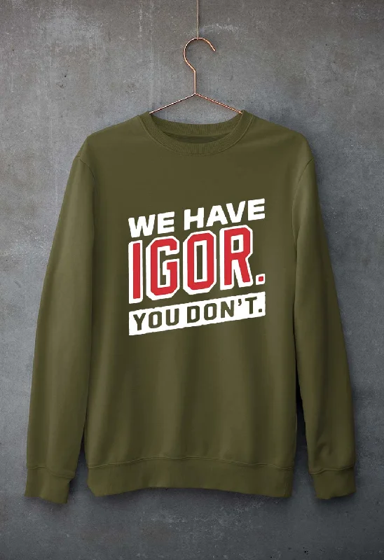 Igor Unisex Sweatshirt for Men/Women Hoodie Dress Longline Feminine