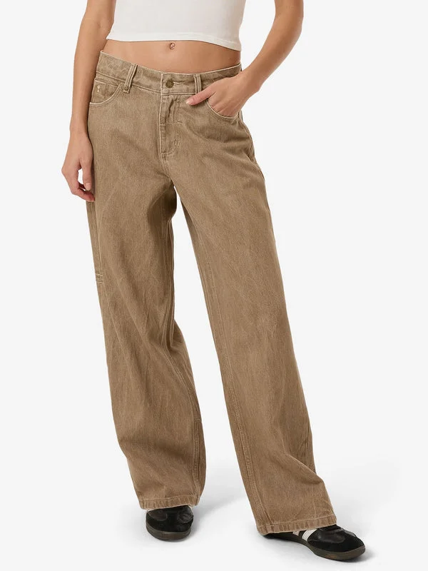 THRILLS Billie Low Jean - BREEN STONEWASH Trendy Acid Wash Skinny Jeans