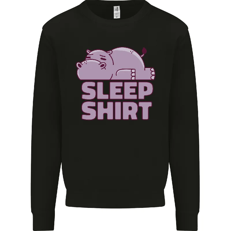 A Hippo Sleeping Shirt Hippopotamus Mens Sweatshirt Jumper Hoodie Jacket Zipper Layering A Hippo Sleeping Shirt Hippopotamus Mens Sweatshirt Jumper Hoodie Jacket Zipper Layering