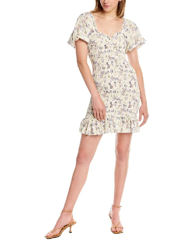 70/21 Smocked Mini Dress Classic White Mini Dress