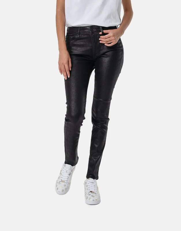 Replay Luzien High Waist Black Skinny Jeans Comfortable Full-Length Denim Jeans