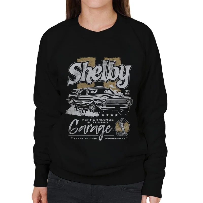 Shelby Performance And Tuning Garage Women's Sweatshirt Hoodie with High-Low Hem Asymmetrical Trendy Shelby Performance And Tuning Garage Women's Sweatshirt Hoodie with High-Low Hem Asymmetrical Trendy