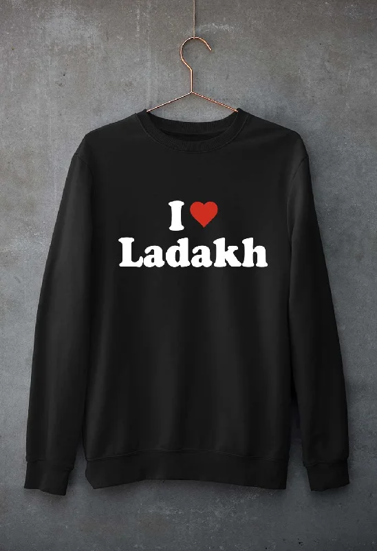 I Love Ladakh Unisex Sweatshirt for Men/Women Hoodie with Set-In Sleeves Structured Classic I Love Ladakh Unisex Sweatshirt for Men/Women Hoodie with Set-In Sleeves Structured Classic