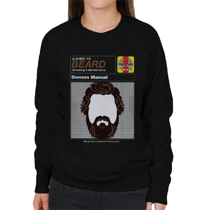 Haynes Beard Workshop Manual Women's Sweatshirt Hoodie Sweatshirt Pullover