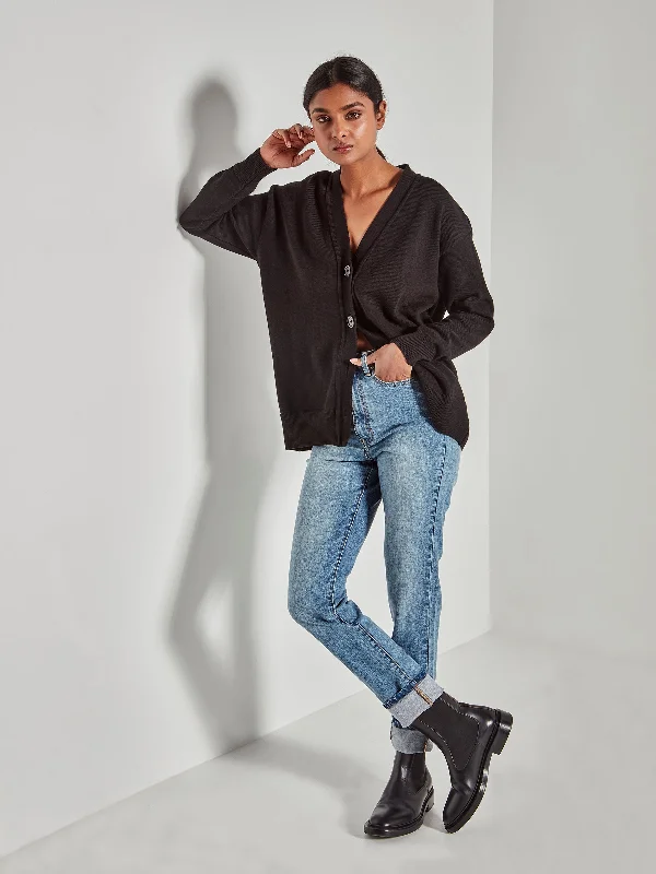 Straight Leg Jean (Denim) Vintage Blue Stylish Paperbag Waist Denim