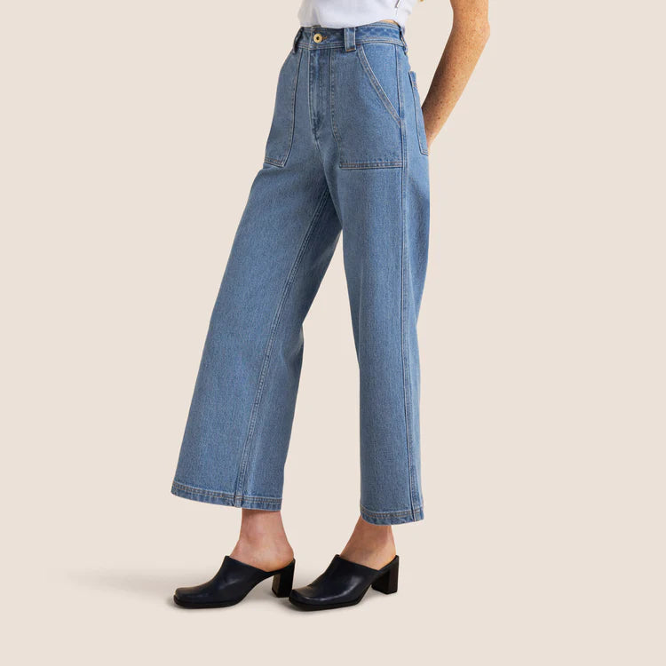 Roark HWY SS125 Denim Jeans - Light Bleached Indigo Trendy Acid Wash Skinny Jeans