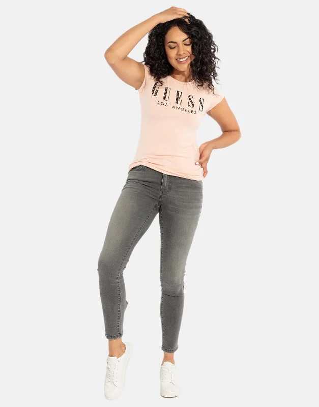 Guess Sexy Curve Grey Wash Jeans Stylish High-Waisted Denim