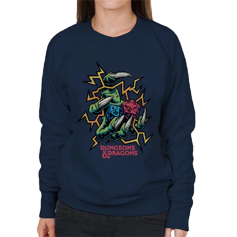 Dungeons & Dragons Dragon Claws Women's Sweatshirt Hoodie with Patch Decorative Personalized Dungeons & Dragons Dragon Claws Women's Sweatshirt Hoodie with Patch Decorative Personalized