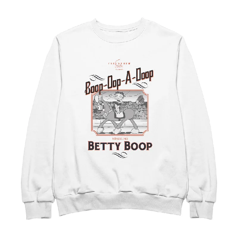 Betty Boop Starring In The Circus Women's Sweatshirt Hoodie with Pastel Soft Subtle