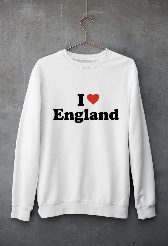I Love England Unisex Sweatshirt for Men/Women Hoodie with Ribbed Hem Stretchable Secure I Love England Unisex Sweatshirt for Men/Women Hoodie with Ribbed Hem Stretchable Secure