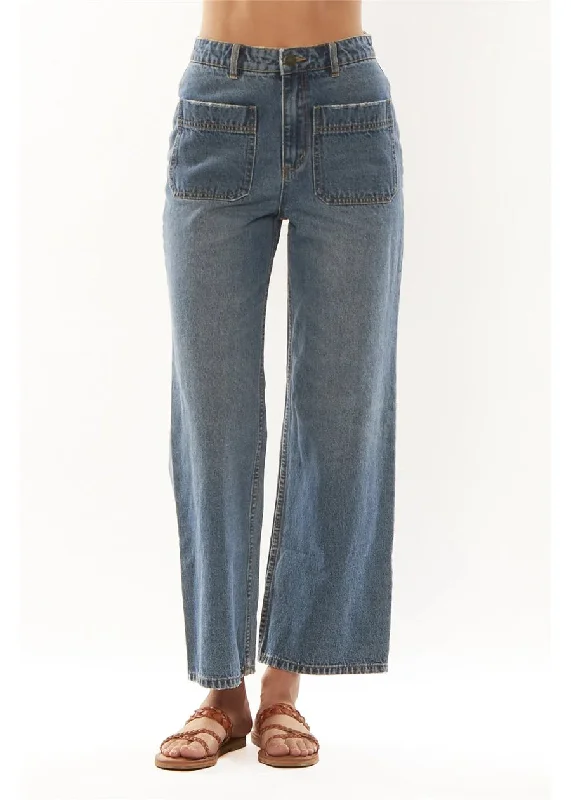 Amuse Society Brooke Jean - WORN IN INDIGO Cozy Relaxed Fit Denim Jeans