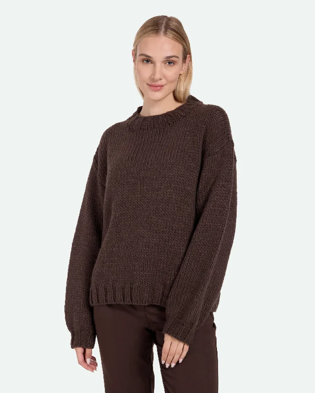 Neya 9960 Jumper - Hot Fudge Real Fur Shearling Chenille