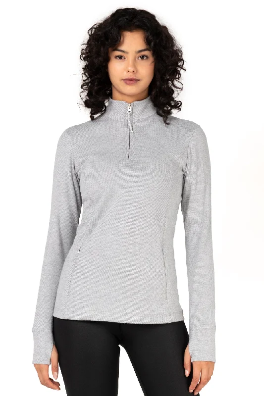 Equinox 1/4 Zip Double Brushed Jacquard Sweater Handmade Hand-knitted Hand-woven