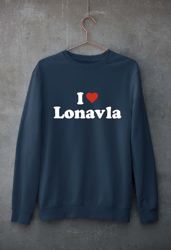 I Love Lonavla Unisex Sweatshirt for Men/Women Hoodie with Oversized Fit Loose Comfortable I Love Lonavla Unisex Sweatshirt for Men/Women Hoodie with Oversized Fit Loose Comfortable