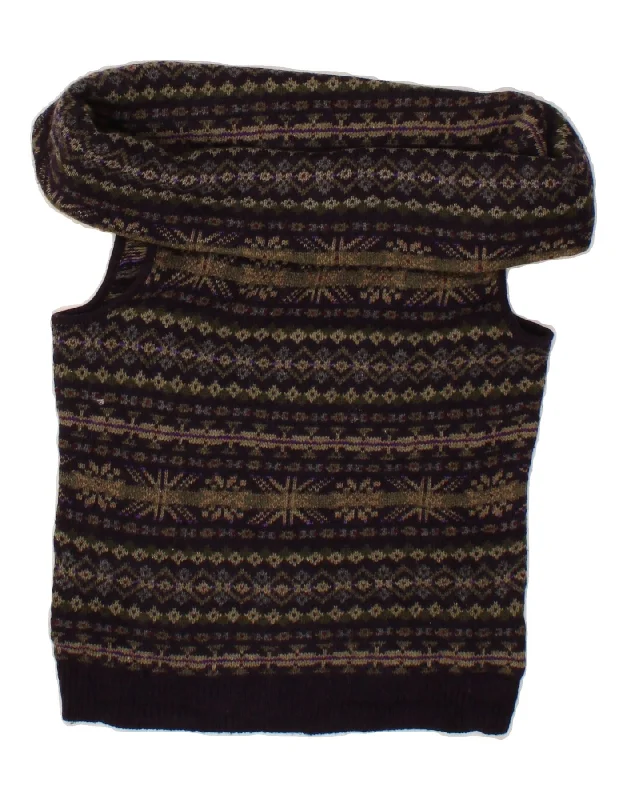 RALPH LAUREN Womens Sleeveless Roll Neck Jumper Sweater UK 8 Small Brown Jersey Fabric Tulle Fabric Batik Fabric RALPH LAUREN Womens Sleeveless Roll Neck Jumper Sweater UK 8 Small Brown Jersey Fabric Tulle Fabric Batik Fabric