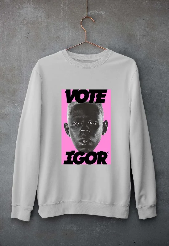 Igor Unisex Sweatshirt for Men/Women Hoodie with Hem Patch Decorative Personalized