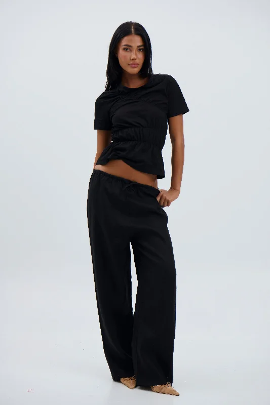 Tasha Pant Black High-Waist Jeans