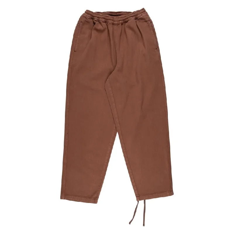 Santa Cruz Pant Unite Pant - Brown Overdye Relaxed High-Waist Trousers