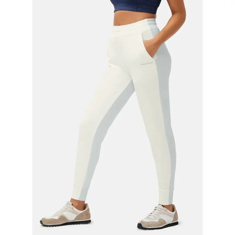 OUTDOOR VOICES Women's Soft Cotton Jogger XS White Grey Dove/Bone Pants NWT Casual Drawstring Pants