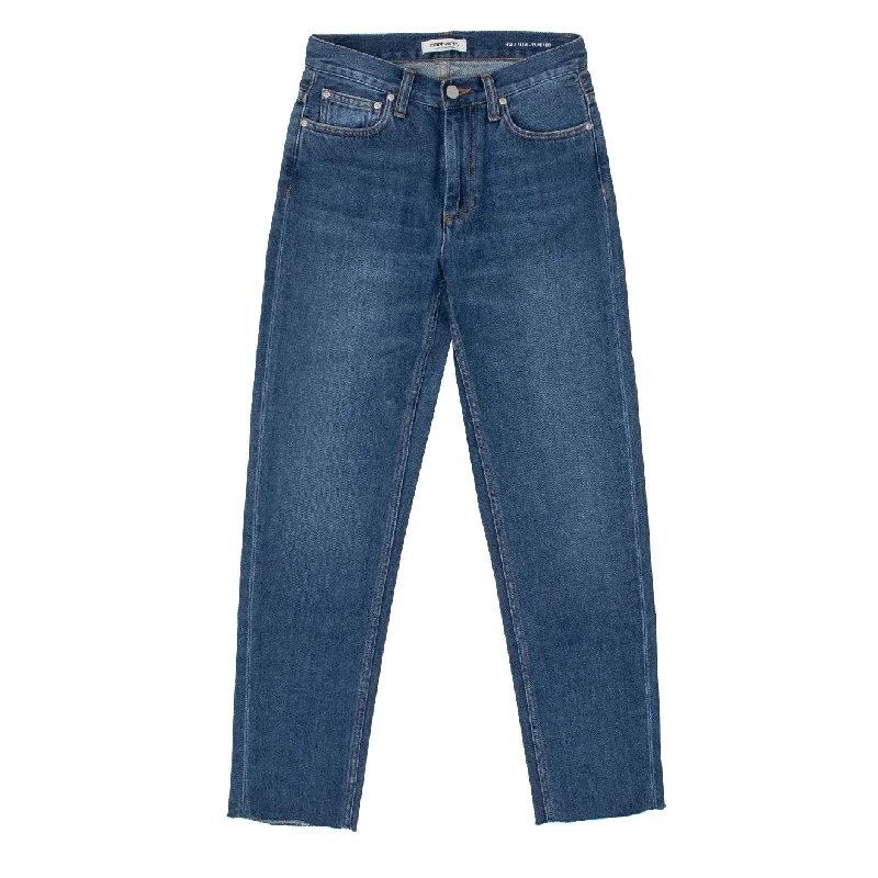 Carhartt WIP Womens Page Carrot Ankle Pant Maverick Blue Denim Wide-Legged Palazzos